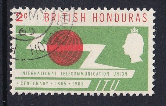 British Honduras  #189  used  1965  ITU   2c