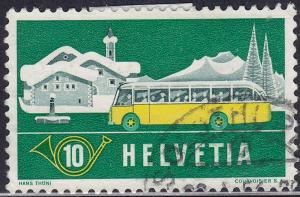 Switzerland 345 Alpine Mobile Post Office Bus 1953