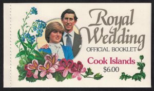 Cook Is. Charles and Diana Royal Wedding Booklet 1981 MNH SG#SB1 MI#778-779