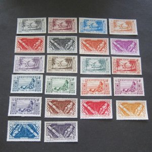 French Polynesia 1934 Sc80-90,2,5,103-8,110,12-4 MH