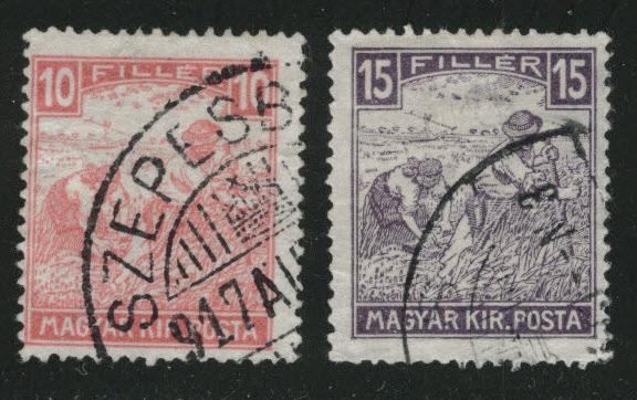 Hungary Scott 106-107 Used 