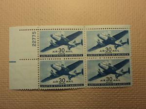 USPS Scott C30 30c Air Mail Transport Plane 1941 Mint NH ...