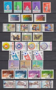 J45789 JL stamps 9 different singapore mnh sets lot