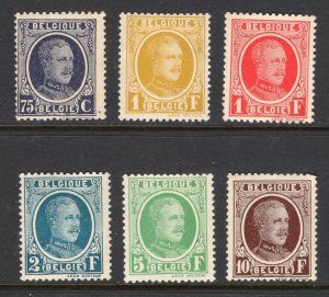 Belgium 1926-27 Set - OG MNH - SC# 185-190   Pls Read Description  (ref# 204027)