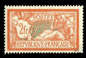 France, 1900-1950 #127 (YT 145) Cat€55, 1900-29 2fr orange and pale blue, l...