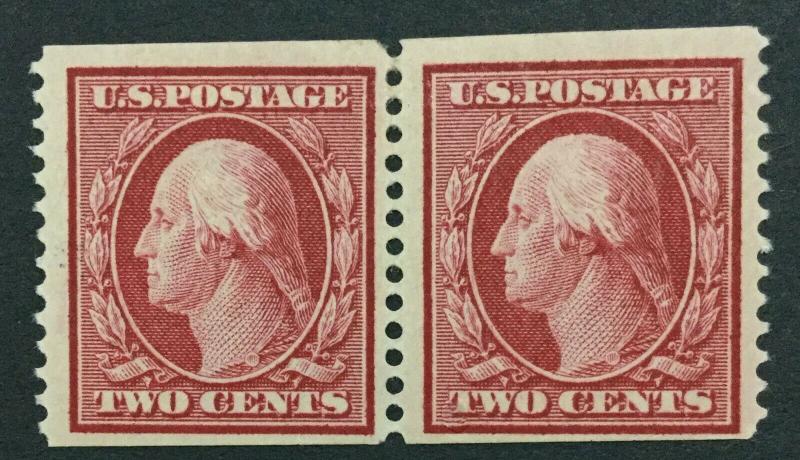 MOMEN: US #353 PAIR MINT OG H #28012