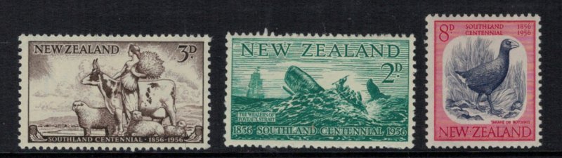 New Zealand 1956 SG752-754 Southland Centennial - MVLH