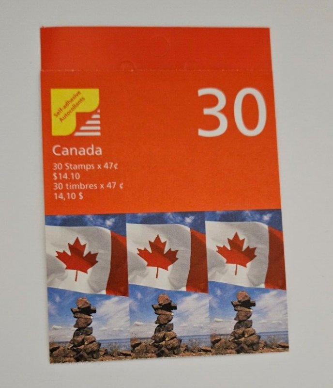 Canada 1998 Flag Over Inukshuk #1700b Booklet PANE OF 30 (BK237)