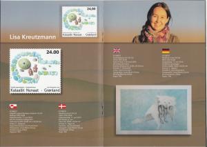 Greenland 2014 Contemporary Greenlandic Art VIII Stamp Folder