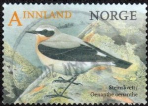 Norway 1782 - Used - (10.50k) Northern Wheatear (2015) (cv $2.05)