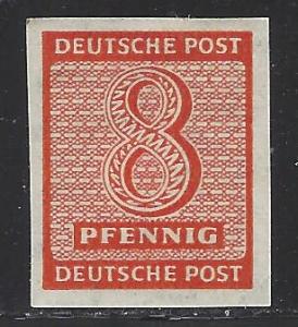 GDR West Saxony Scott # 14N5, mint hr, variation imperf