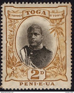 TONGA 1897 2d Grey & Bistre SG42 MH