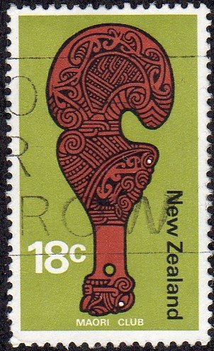 New Zealand 451 - Used - 18c Maori Club (1970)