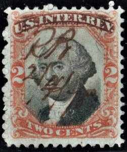 R135 2¢ Third Issue Documentary Stamp (1871) Used