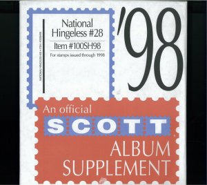 1997-2000 SCOTT National Hingeless Stamp Album Supplements Pages