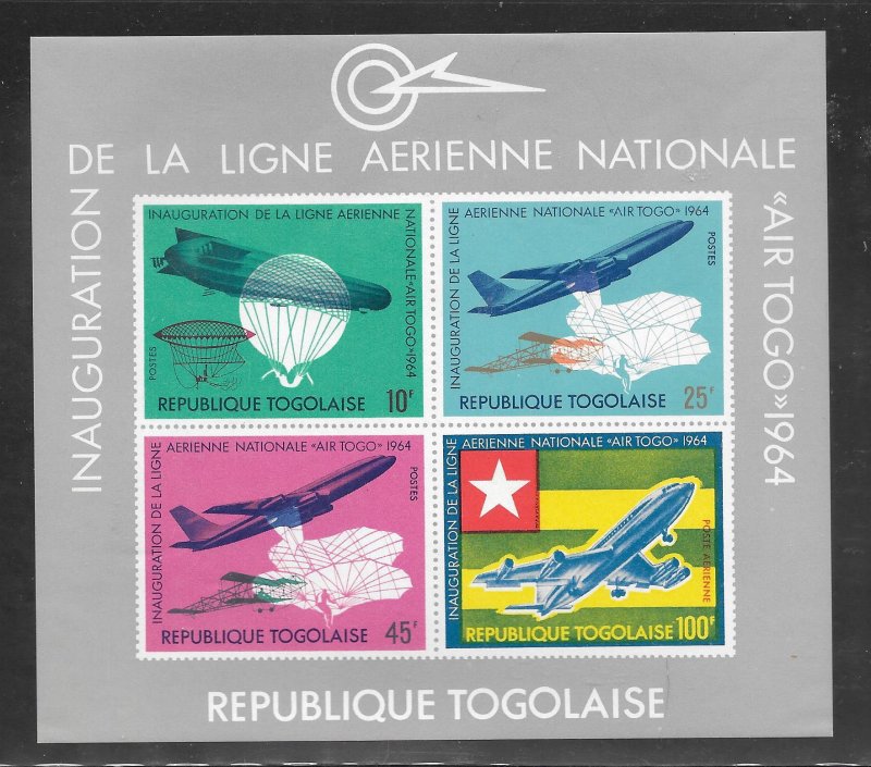 Togo #499a MNH National Airline Souvenir Sheet (12961)