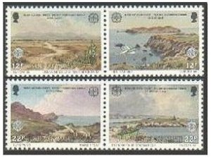 Isle of Man 306-307 ab,MNH.Michel 307-310. EUROPE CEPT-1986.Manx Trust:Animals,