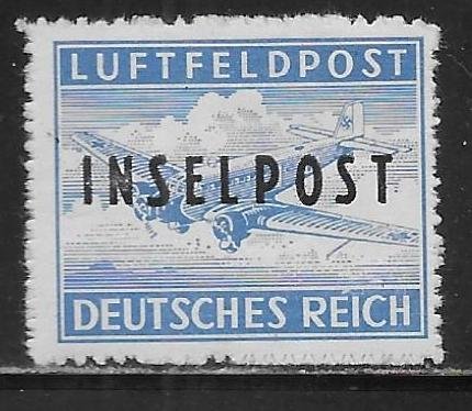 Germany MC1 Rhodes Island INSELPOST overprint PROBABLY FORGERY for Reference