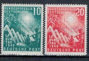 Germany 1949 MNH Stamps Scott 665-666 Opening of the first Federal Assembly