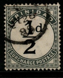 TRINIDAD SGD1 1885 ½d SLATE-BLACK POSTAGE DUE FINE USED