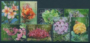 Aruba 2017 MNH Flowers Stamps Frangipani Shoshoro Hubada Nature Flora 8v Set