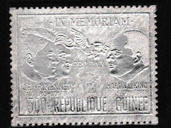 Guinea # C114. Kennedy Brothers, Martin Luther King, Mint NH, 1/2 Cat.