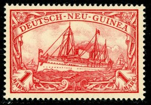 Germany 1901 New Guinea 1 Mark Carmine Yacht Unwmk Scott # 16 Mint R147