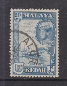 Malaya Kedah 1959 Sc 101 20c Used