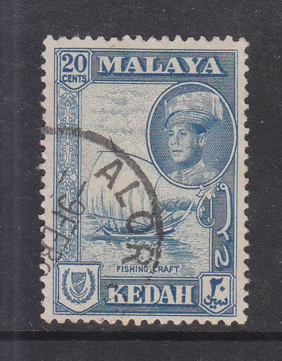 Malaya Kedah 1959 Sc 101 20c Used