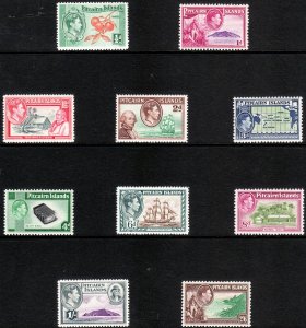 1940 - 1951 Pitcairn KGVI portrait type complete set MNH Sc# 1 / 8 CV $66.75