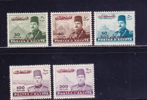 Egypt In Palestine N15-N19 MNH King Farouk