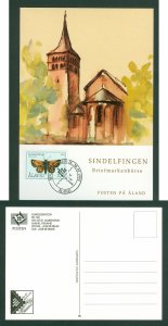 Aland. Card 1994. Int. Briefmarkenborse94 Sindelfingen,Germany. Scott # 81.