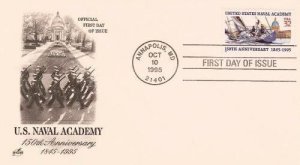 3001 32c US NAVAL ACADEMY - Ceremony Program & FDC 