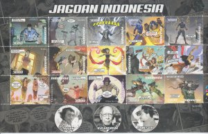 2019 Indonesia  Jagoan Comic Book Heroes MS15 (Scott 2500) MNH