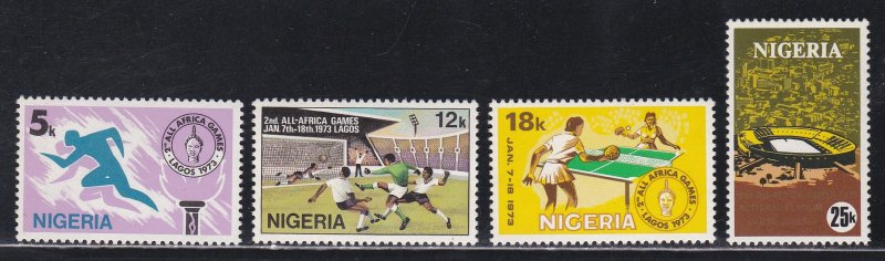 Nigeria # 287-290, 2nd All Africa Games, NH, 1/2 Cat.