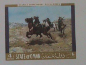 ​OMAN- WORLD FAMOUS PAINTINGS-MNH IMPERF-S/S VERY FINE WE SHIP TO WORLDWIDE