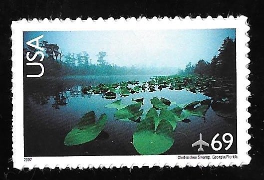 C142 69 cents Okefenokee Swamp, Stamp mint OG NH XF