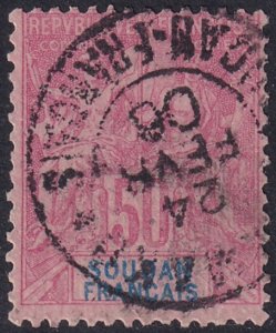 French Sudan 1894 Sc 16 used Bamako cancel