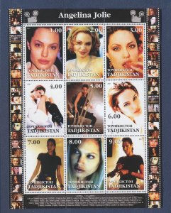 TADJIKISTAN TAJIKISTAN - MNH S/S - Angelina Jolie - movie actress - 2001 --b