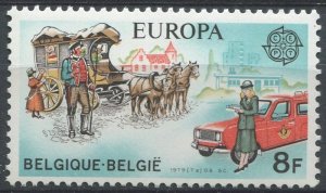 Belgium Sc#1031 MNH, , Europa (C.E.P.T.) 1979 - History of the Post (1979)