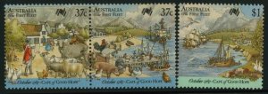 Australia 1028-9 MNH First Fleet, Ships, Animals, Horse, Birds