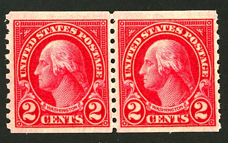 U.S. #599 MINT PAIR OG NH