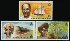 CAYMAN ISLANDS Sc 349-514 MNH - 1974 Local Professions Sea Captain & Ship