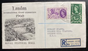 1960 London England First Day Cover FDC Stamp Exhibition Royal Festival