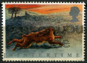 Great Britain Sc#1422 Used, 24p multi, The Four Seasons: Wintertime (1992)