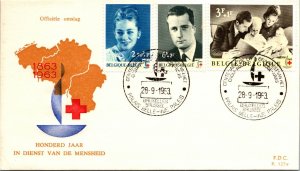 Belgium FDC 1963 - One Hundred Years In The Service Of Humanity - F29502