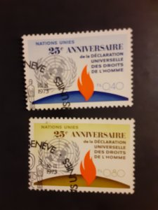 *United Nations (Geneva) #35-36              Used