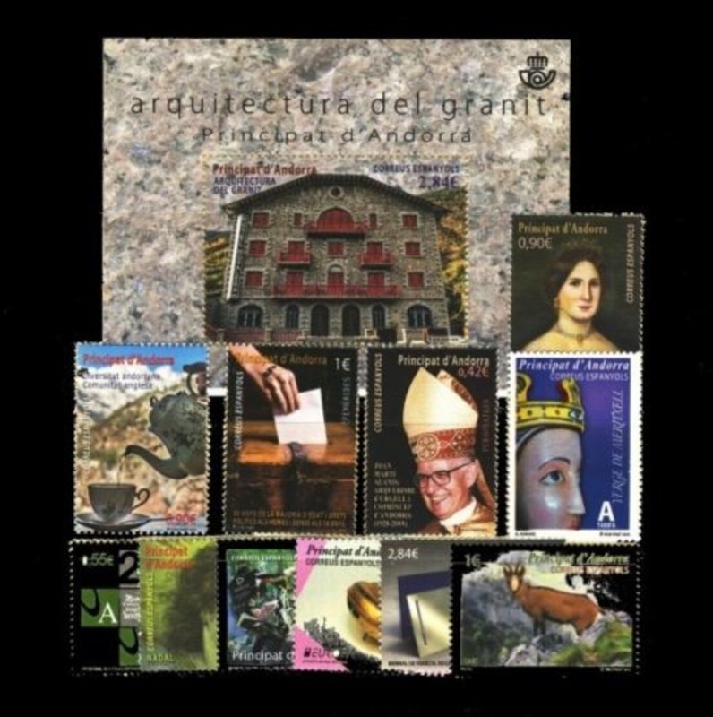 Spanish Andorra 2015 Complete Yearset MNH Luxe
