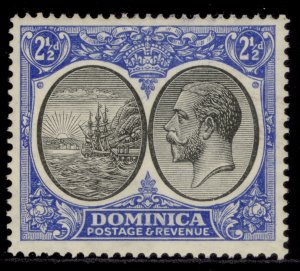 DOMINICA GV SG78, 2½d black & ultramarine, M MINT.