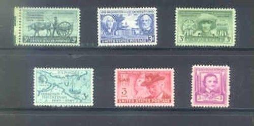 US 1949 Commemorative Year Set with 6 Stamps MNH